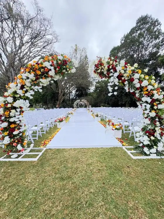 Luxury wedding setup and design